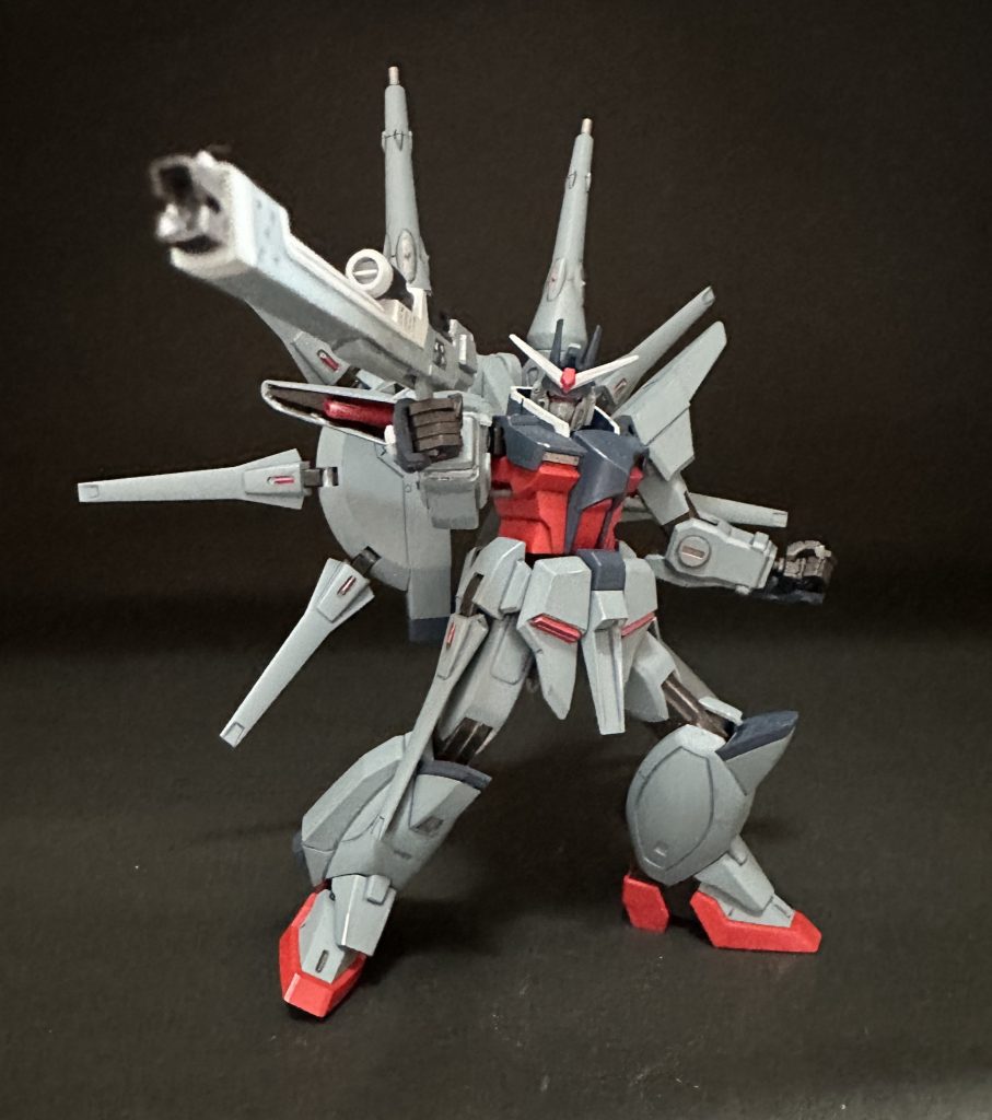 個人的には番組の不遇さを象徴するような立ち位置の機体だったと思います。つくりながら当時の記憶を引っ張り出せるのもまた、ガンプラの魅力のひとつ、ですね。プラモデル完成品　2024 その50