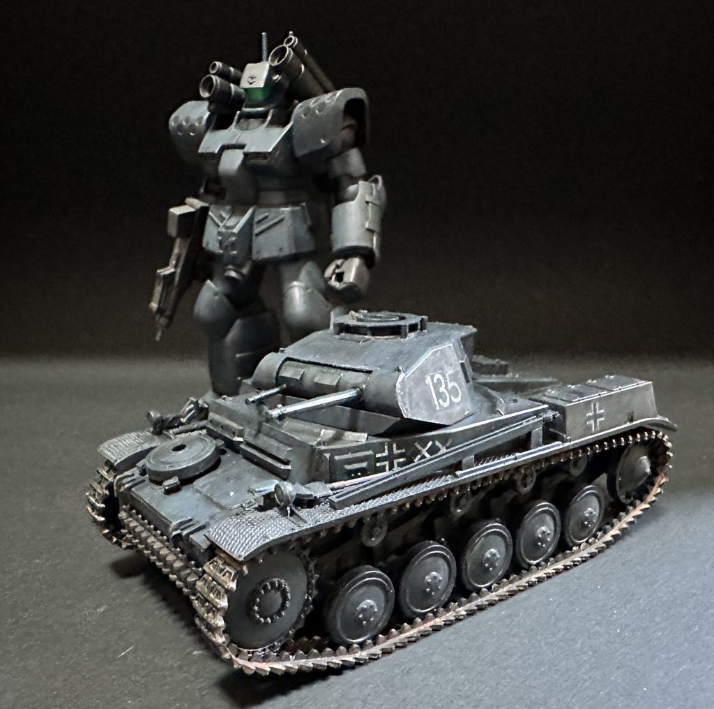 ことのついでなので２号戦車も同じ塗り方で作ってみました。