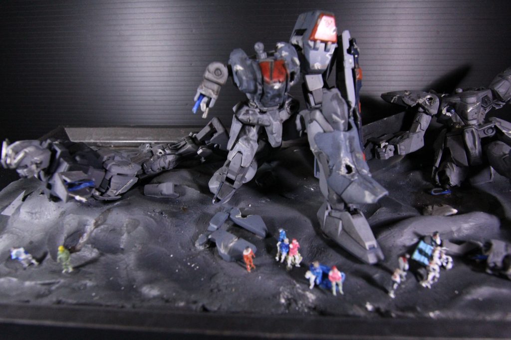 デュエルガンダムアップ本当は頭がついているのですがパーツを無くしてしまいました