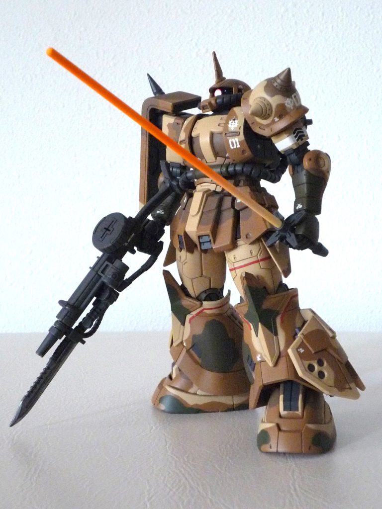 高機動型ザク地上用 エグバ機 迷彩塗装仕上げ–2枚目/制作者：MT78