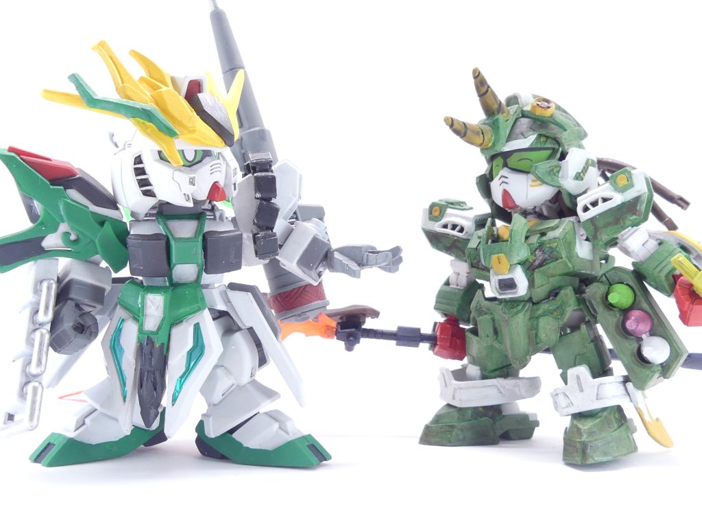 「ガンプラフォース」はあと一人・・・ガンジャンクのみ:しかし、その前に現われたのはガンペインター。なんと全身をリペイントして現われたんだ。これがどういう事かはずっと後の更新で・・・※ちなみにガンペインターもコマンドリージョン所属。先にビルダーズノートの方に投稿しておきますこのため集合写真はお休みです。ところでガンペインター、よく見てみるとガンドランダーライクで作ってたのね当時の自分・・・角!胸の穴!髪の毛!次回はそんなガンドランダー。「放課後」本編への登場はずっと先のためまたしてもEX回、そして全ギミックの紹介はずっと後になります・・・ご了承ください。