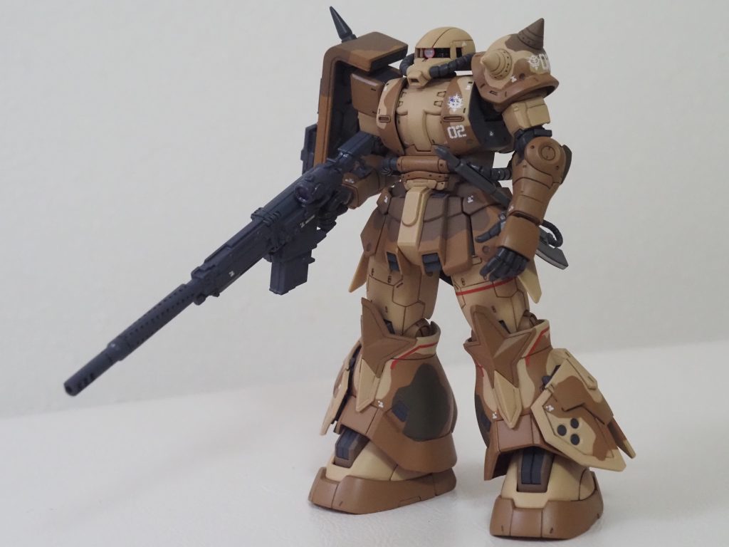 迷彩カラーは薄い順にタン、RLM79サンドイエロー、ダークアース、オリーブドラブ(2)で塗装