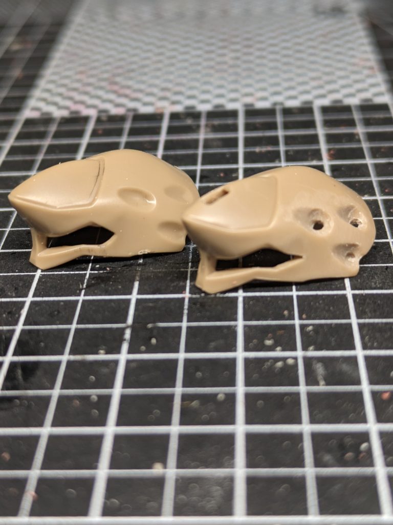 加工中はこんな感じ。