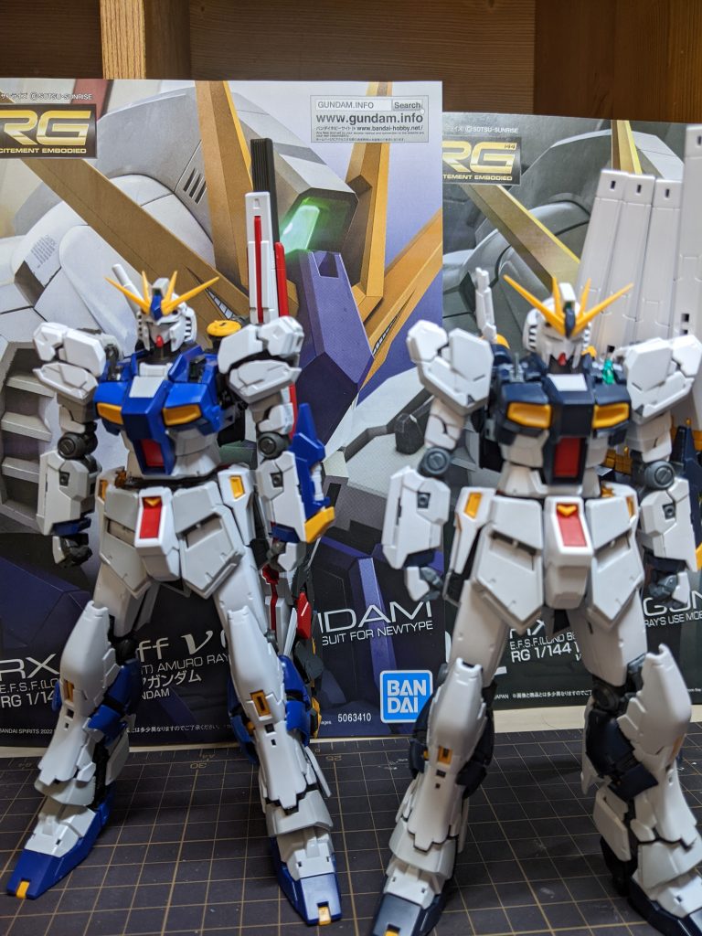 素組でも本当に素晴らしいキット。ああ、一番くじでエントリーνが当たってもうた😭