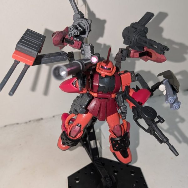 自分専用機　ザクⅡブラッドムーン　進捗