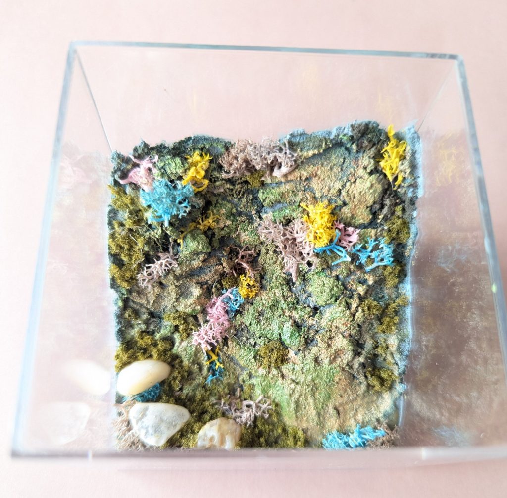 塗装したあとに少しサンゴっぽい感じを足してみました。