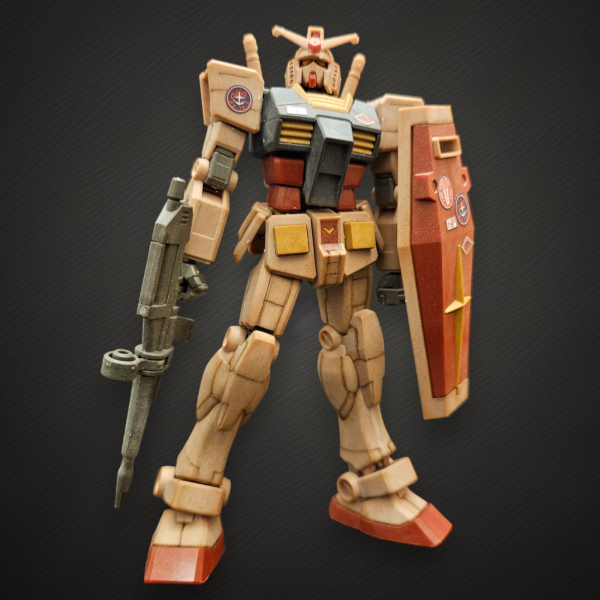 木粉入りガンダム成形色を生かして最速仕上げ