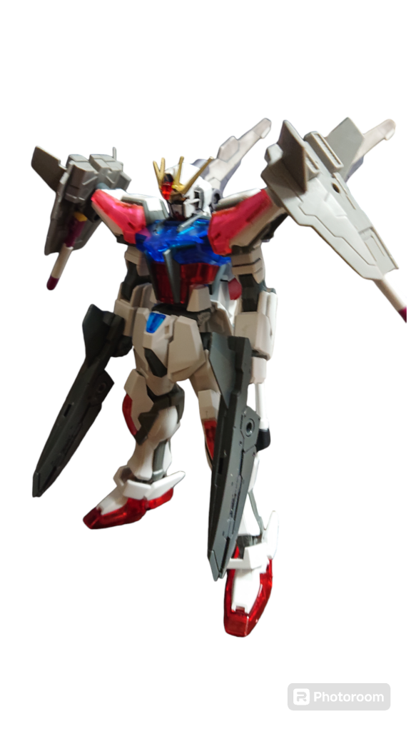 GAT-X105+AQM/E-X03　ディズオルドストライクガンダムネクストストライクガンダムネクストにディズオルドストライカーを装備した機体。ニューソードストライカーと同じく新造された自立型起動兵装スカイフライターに武装を取り付けたのがディズオルドストライカーだ。