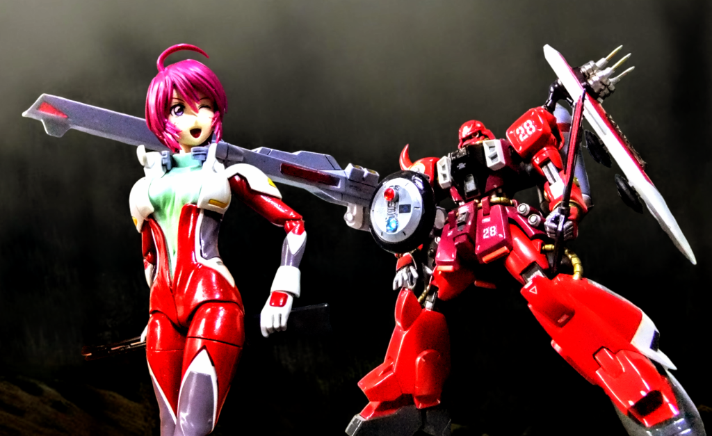 全体を金属磨きピカールで磨き上げました😁なんちゃってでRGのボックスアートを意識しました💦