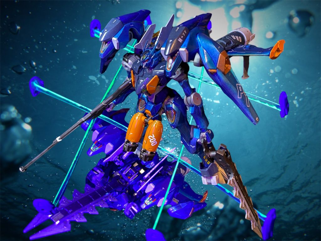 今回のストーリーは、ペイルの4ババに、セセリアにと濃いキャラ祭りに❗️エラン4号がクール、5号がチャラ男なら、かつて居たはずの3号はショタキャラだ！ほら、強化人間って何か人格崩壊するのがガンダム世界の常でしょw決闘の相手役は7月に作ったアッガイくんに務めてもらってマス(gandam-hand2)アニメでは全く登場しなかったアドステラの水中用MS。本編でずっと空を飛んでいたイメージのファラクトを、大胆にも水中用MSに仕立てましたがピッタリだったと思います⭐︎夏休みの宿題を何とか間に合わせた気分です🍉