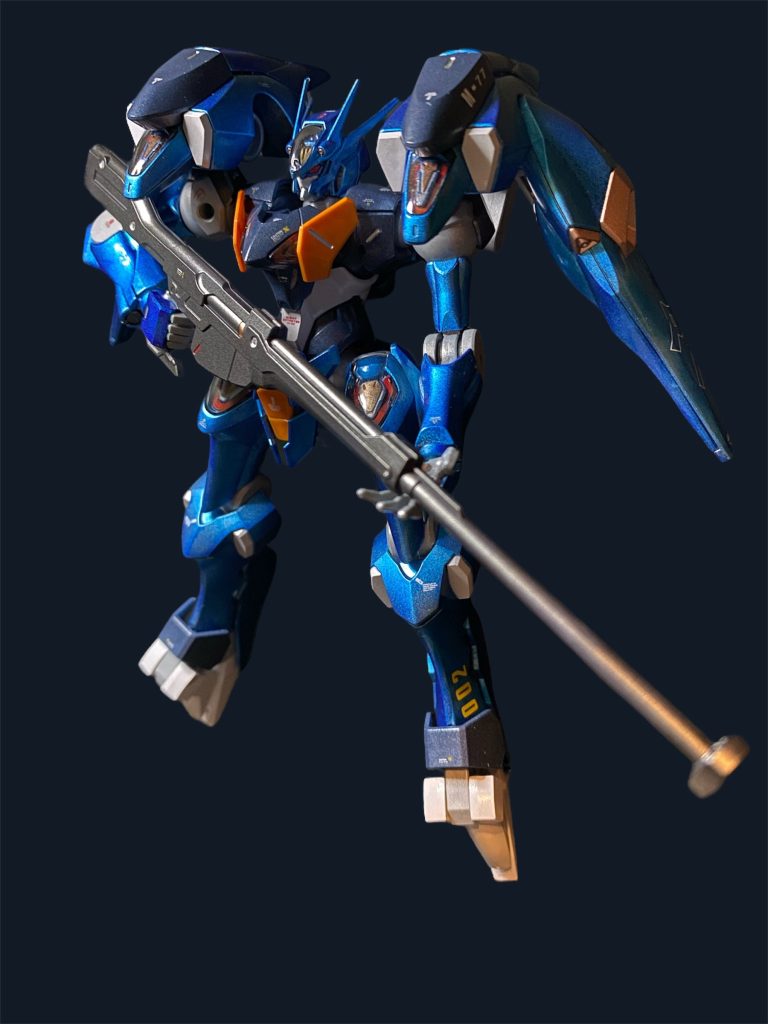 シェルユニットは毎度おなじみ、ブラックライトでビコーンする虹色パーメット塗装🌈アクアコラキのスタンレーザーもプラ板に蛍光塗装✨