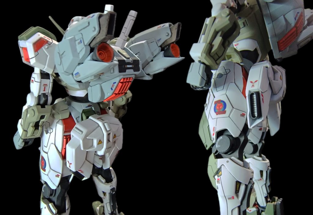 地上用にバックパックとリアアーマーで機動力アップ😤もうGUNDビットは挿せません