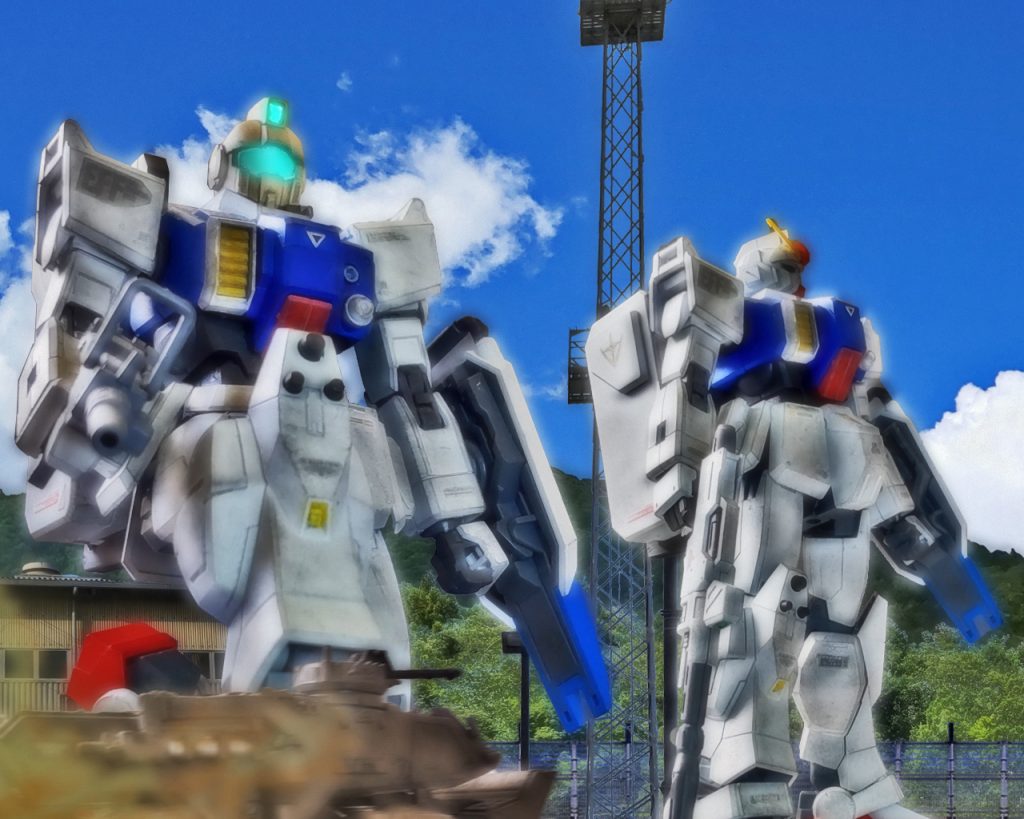 「こちらもガンダムタイプが写っていますが」「これは私が実際に取材した地球連邦軍の極東方面軍ですね」「一年戦争では既に複数のガンダムタイプMSが投入されていたと聞きます」「そうですね。私はオデッサ作戦前に地球を離れたのですが、この数枚の写真は知り合いから頂きました」「地球での取材はいかがでしたか?」「当時の私はまだ若くて……、コホン、失礼」「…続けてください」