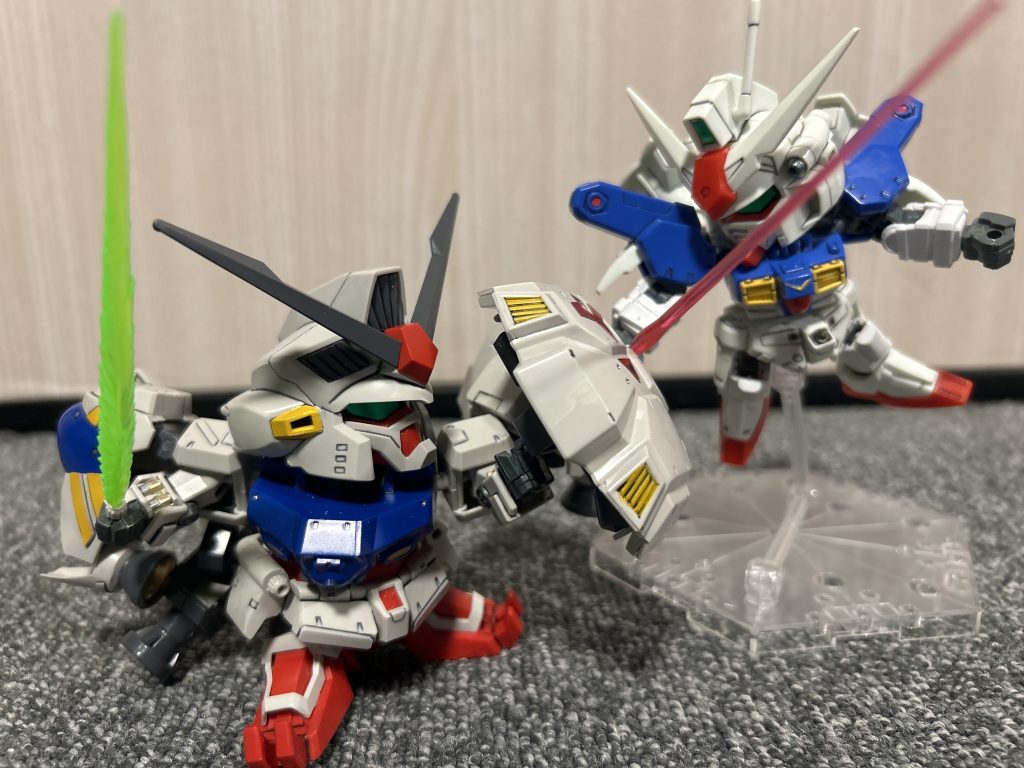 GP02の足伸ばして、胴体を動く様にしてたらこうしたくなったんで、GP01の改修をやりました。
