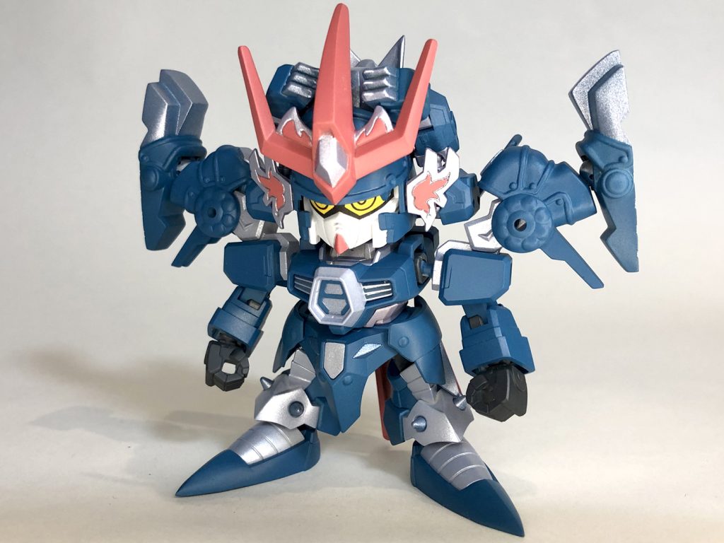 MS時正面素体にSDガンダム『獣王頑駄無』を使用ボディにガンダムAGE-1、魔竜剣士ゼロガンダムと組み合わせLEGEND BB体系へとスタイルアップ!