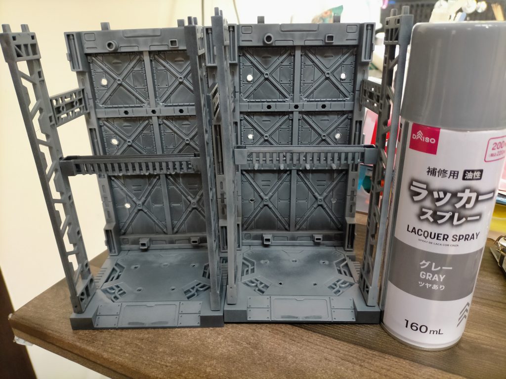 初めてスプレーで塗装した