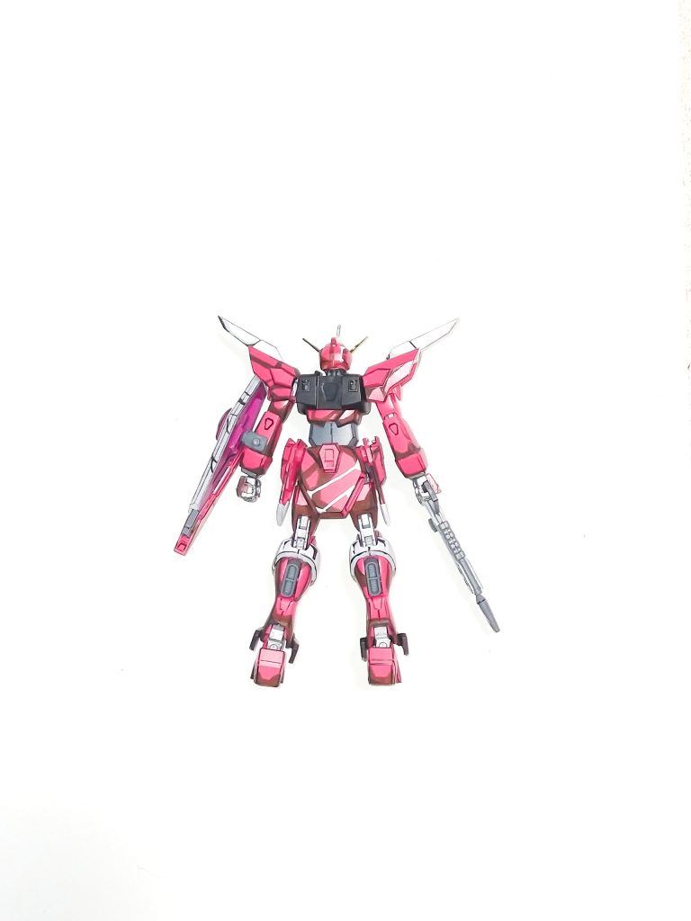 加工すると本当にイラストみたいな雰囲気に。次はデュエルブリッツかストライクか