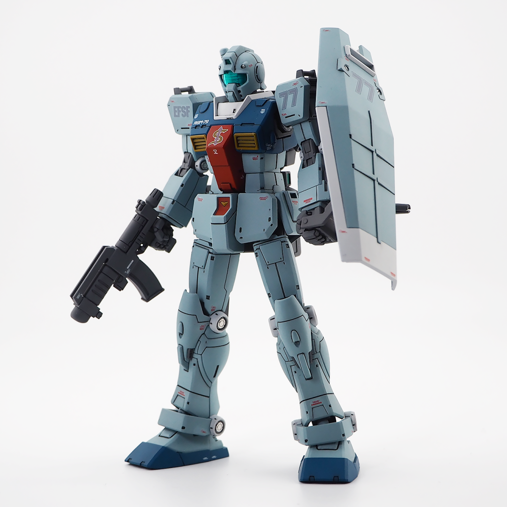 ＨＧ 1/144 ジム (スレッガー搭乗機)–2枚目/制作者：UmaNam1