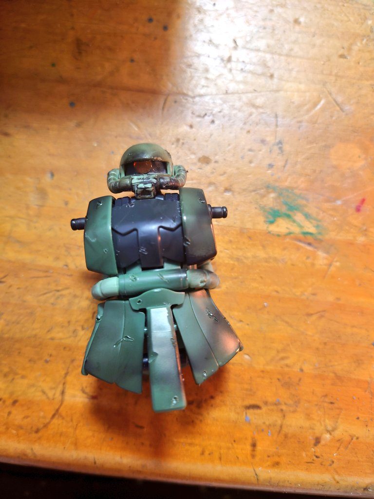 動力パイプ・顔が特に焦げちゃった😁