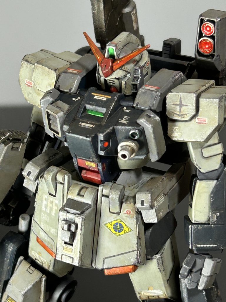 ガンダムMk-IIの頭部が余っていたのでくっつけました陸戦型に見えてきたので それっぽく見立ててみました