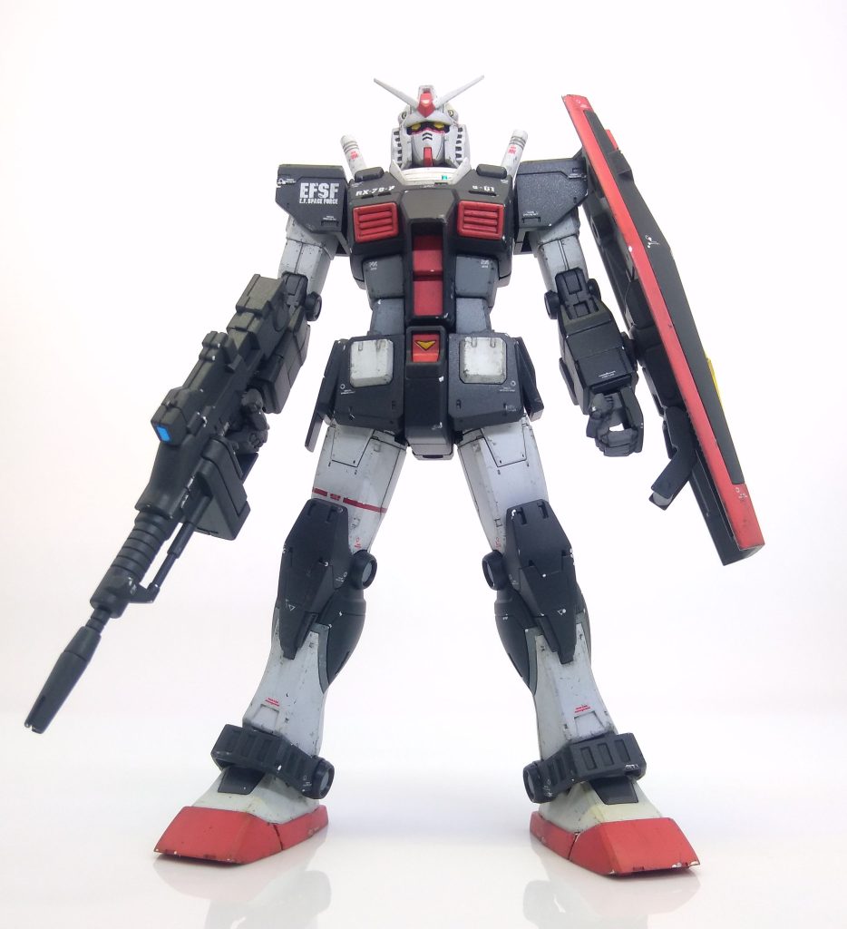 オリジンガンダムはイケメンでプロポーションよく、好きなキットの一つです。まだひとつ積んだままなので、いずれG3で作るつもりです。最期までご覧いただきありがとうございました。