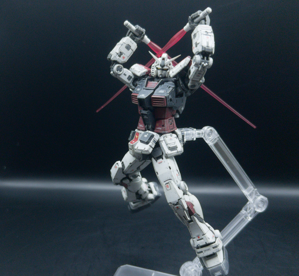 ビームサーベル二刀流肩関節の可動域恐ろしく広い!ランドセルからビームサーベルを抜く姿勢をとれるだけのことはある