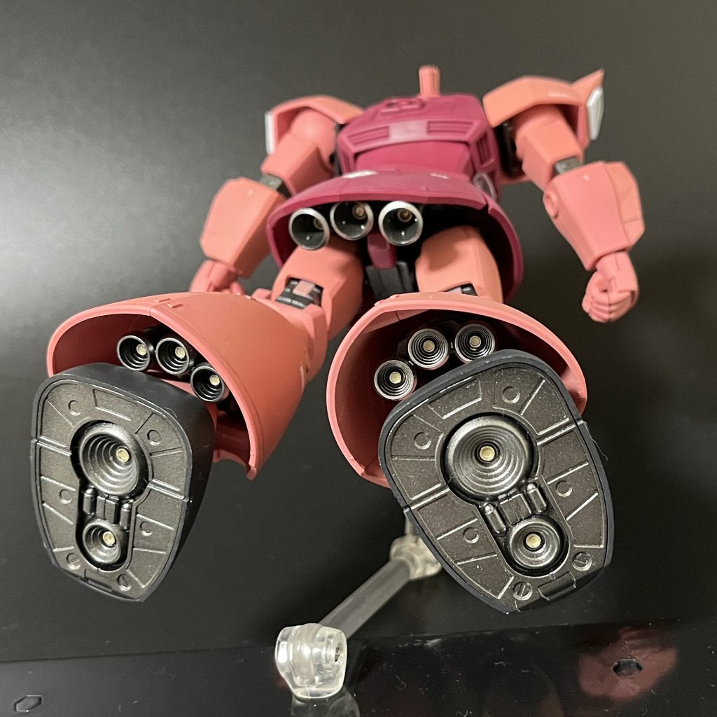 チラ見せポイントとして、バーニア周りは細かく塗り分けを行いました。推進力が高いのが伺えますね!