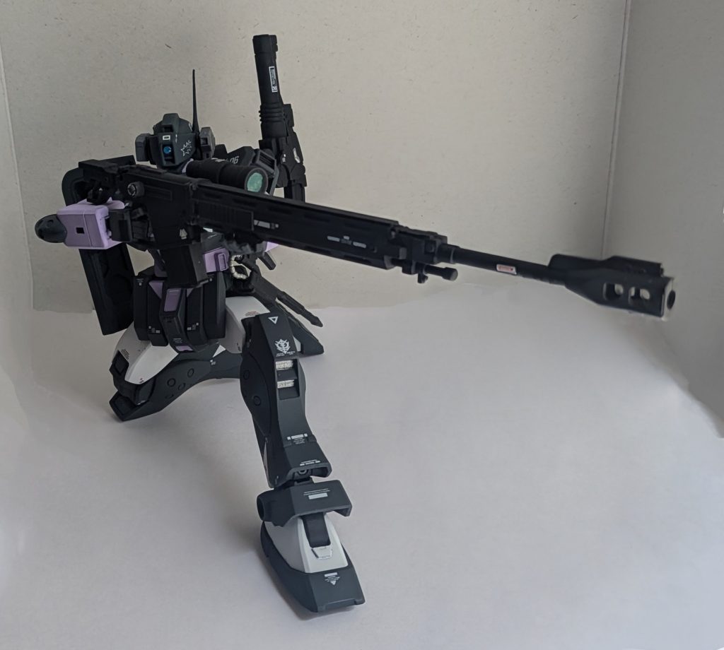 対艦ライフルですが、やはりこのポージングをやりたくなりますね！