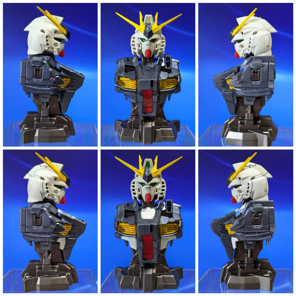 ニューガンダムの塗装を追加しました。スミ入れ、頭部の中をブラック、外装にホワイトを追加。