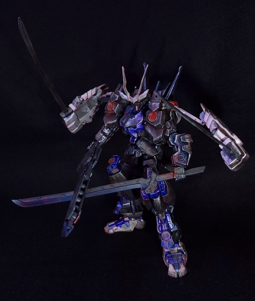 戦国アストレイ頑駄無・銀雪–2枚目/制作者：塗装狂主任