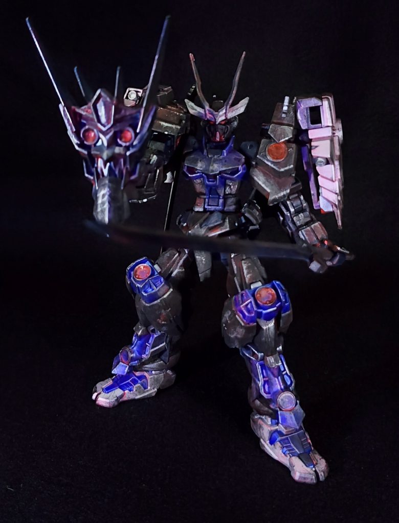 戦国アストレイ頑駄無・銀雪–6枚目/制作者：塗装狂主任