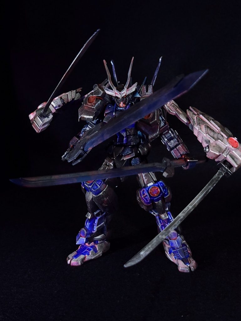 戦国アストレイ頑駄無・銀雪–8枚目/制作者：塗装狂主任