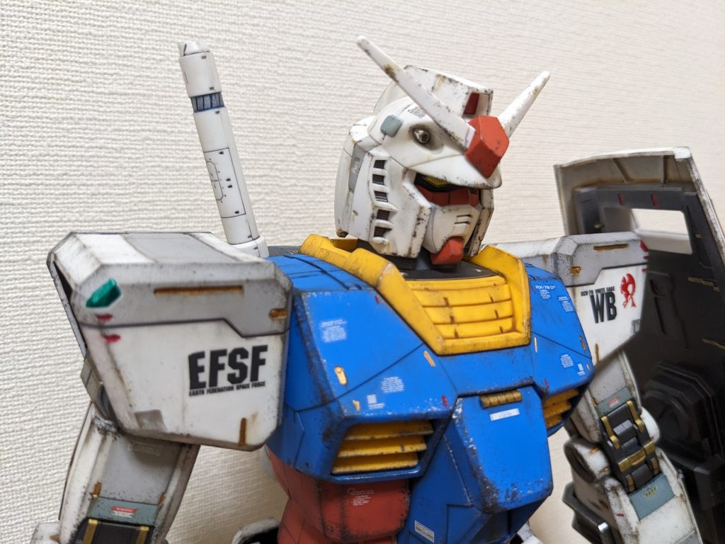 最後にパッケージアートっぽく。背景が残念ですが(gundam-kao9)最後までご覧いただきありがとうございました。