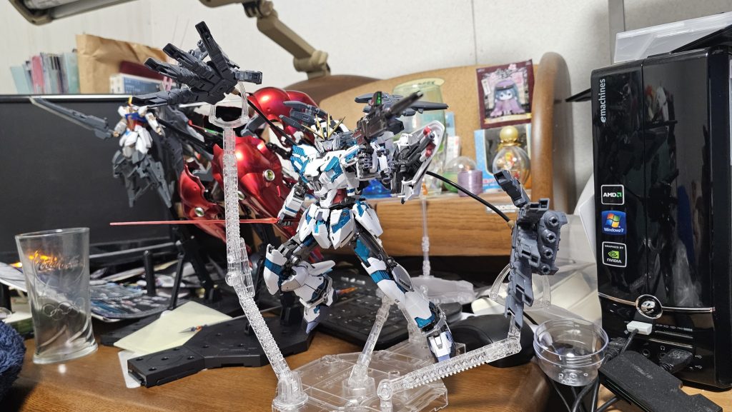 ちょっと余ってたパーツでインコム装備風w※この後元に戻しました。閲覧ありがとうございました♪