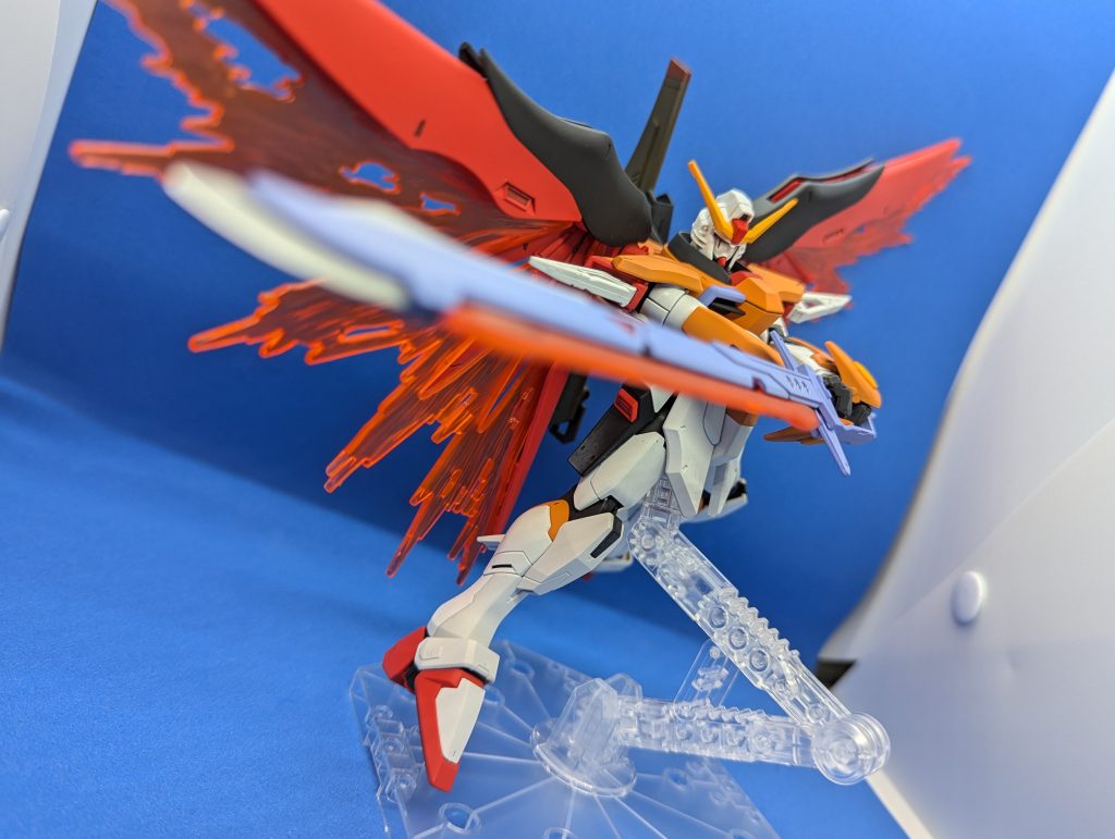 アロンダイトビームソード装備のサンライズパースで〆。やはりデスティニーはかっこいい機体ですね😊