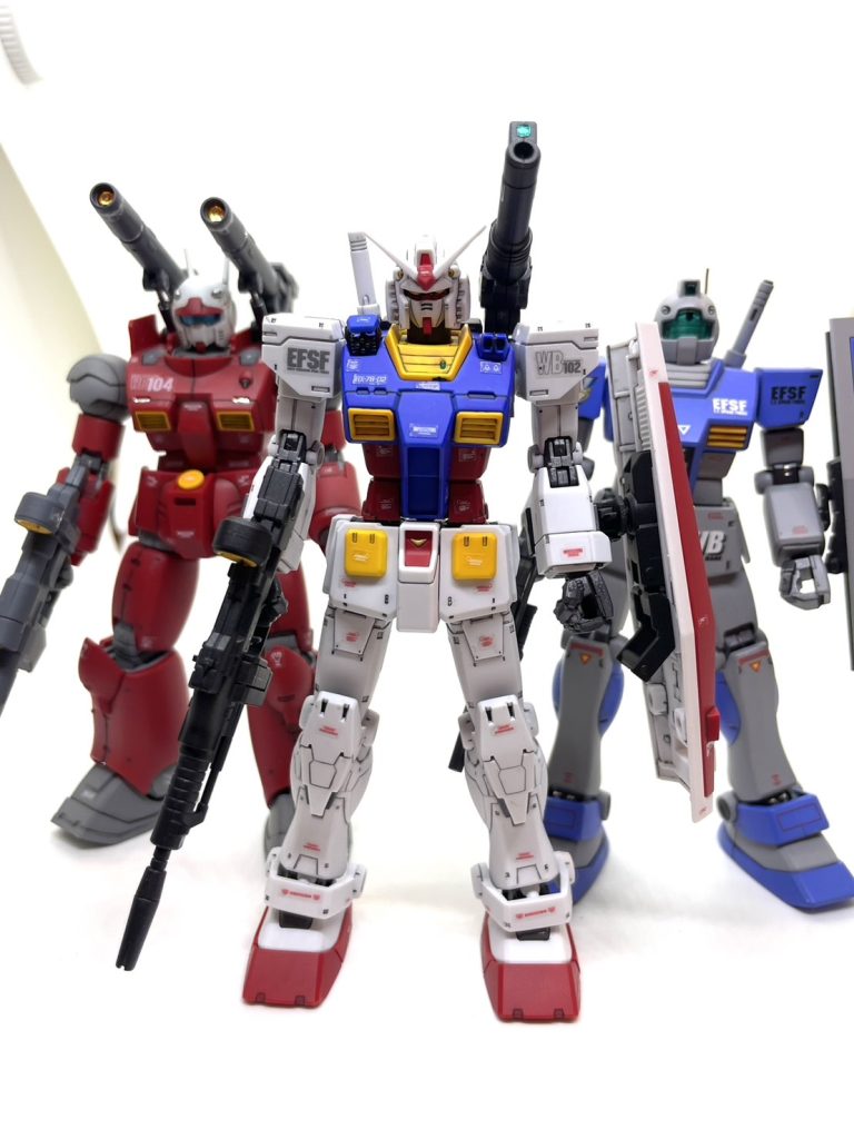 こちらはククルス・ドアンぽいバージョンです笑スレッガー専用オリジンジムないのでそれっぽいスレッガー専用ジムを盛り込みました!笑