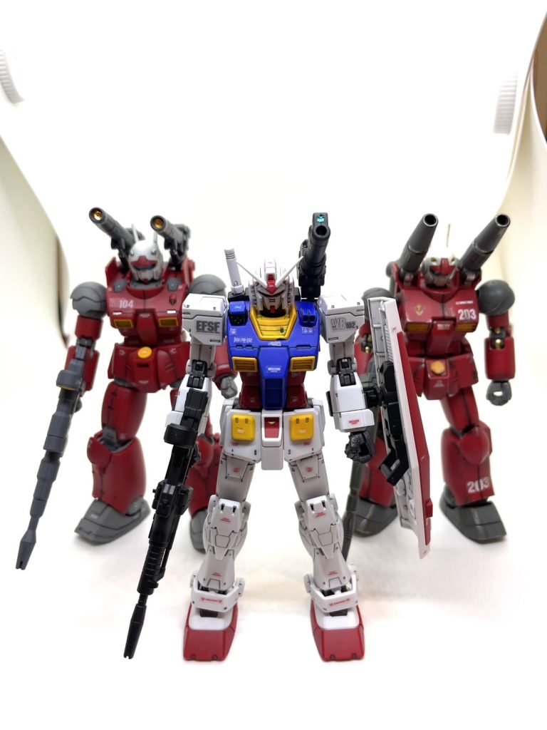 こちらはククルス・ドアンバージョンですね!通常ガンキャノンも混ざっていますがご了承下さいませ笑