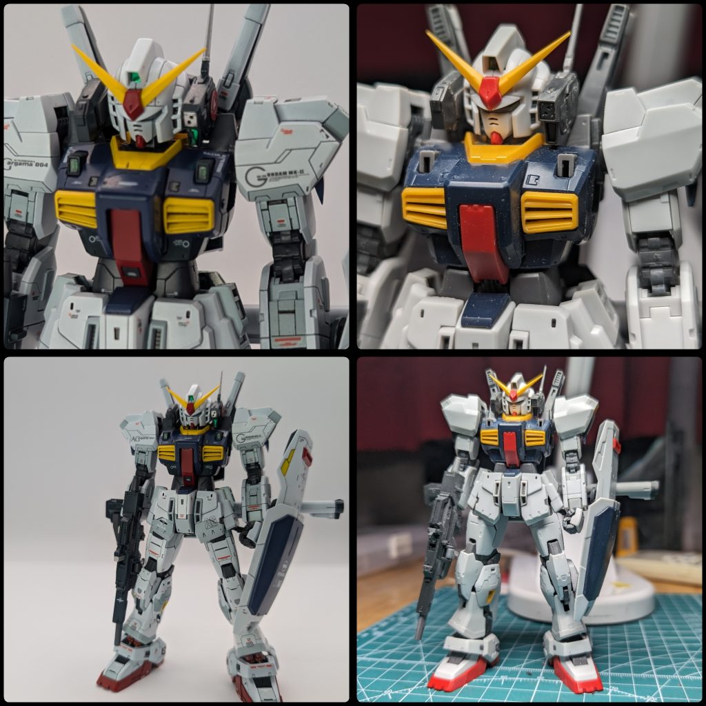 自撮り素組み写真と比較。素組みの時の撮影って、どうでもいい様なスタイルと背景で撮影してしまうが、完成品になると背景まで拘ってしまって全く別物になっちゃう📸