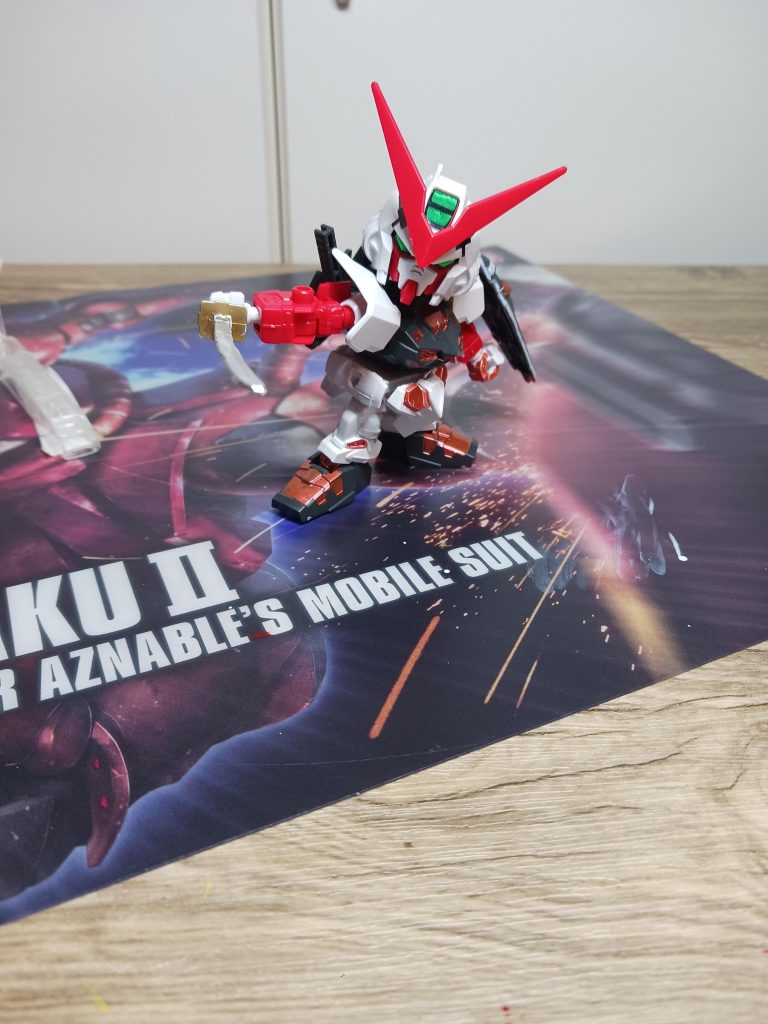 今回、ガチで頑張った！シールだってセンサーと方なの刃の部分だけ。レッドフレームなのに、ほぼ赤なかったです。