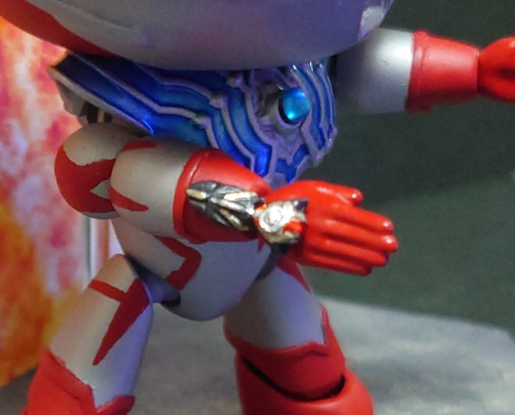 タイガスパークもバッチリ再現だ。製作者はロウガンで塗り分け大変だったって言ってたぜ。