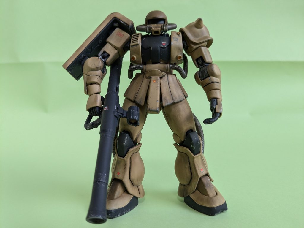 ミスターカラーのスプレー塗装タミヤのウェザリングマスターっヤツで汚し。