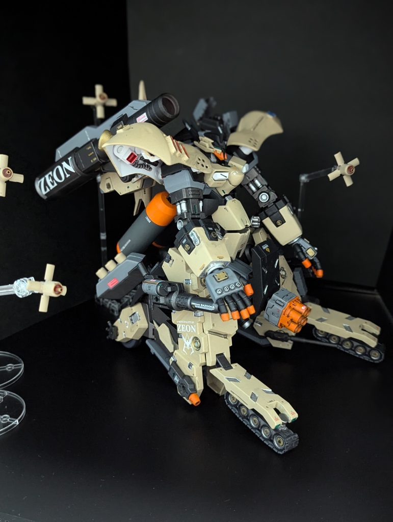 特大ビーム・バズーカ連邦軍の拠点防壁を崩し全てを消し炭にする