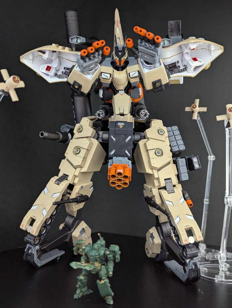 フルバースト指先大型メガ粒子砲腰部特大グレネードランチャー