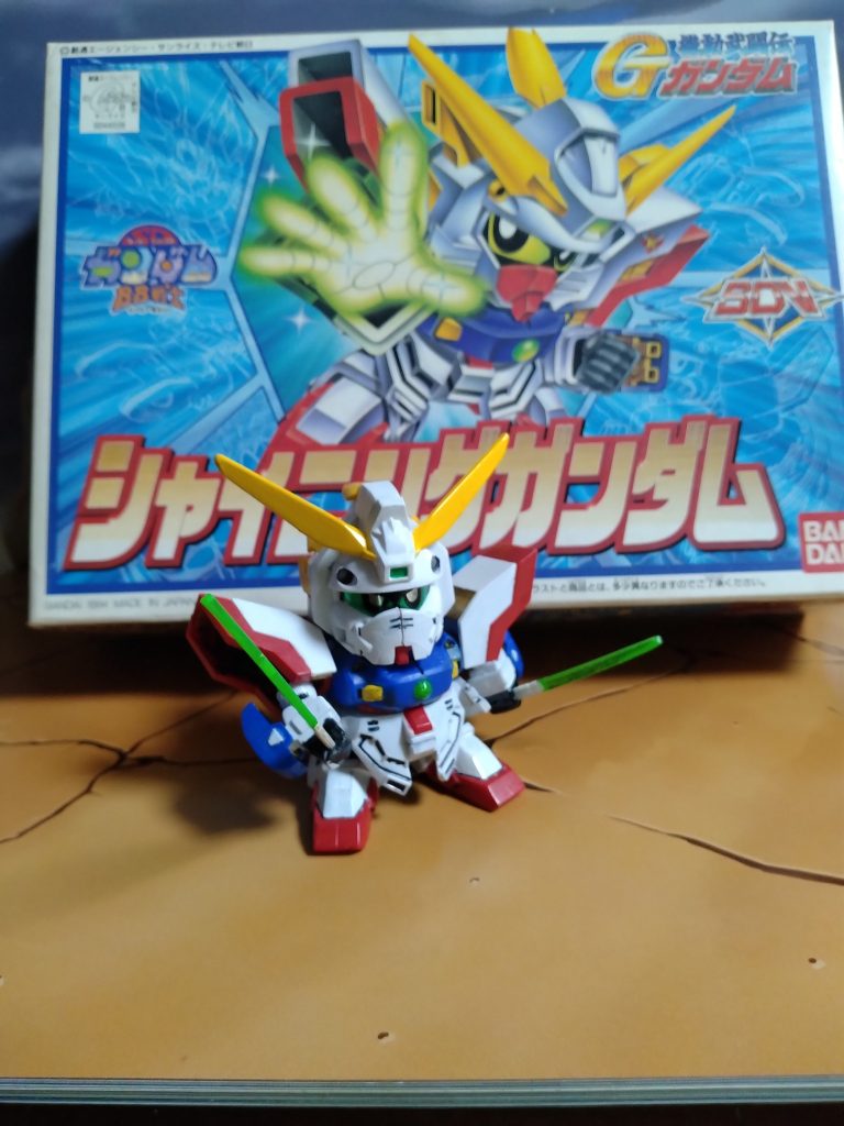 当時のシャイニングガンダムを塗装し直した!