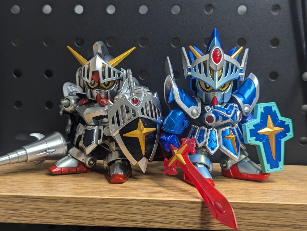 前回作成したナイトガンダムとのツーショット