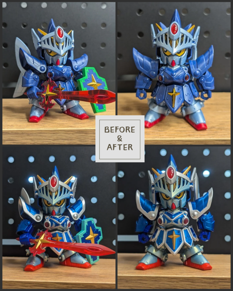 今回はなんと言っても霞の鎧の塗り分けするのにマスキングがしんどかったです。