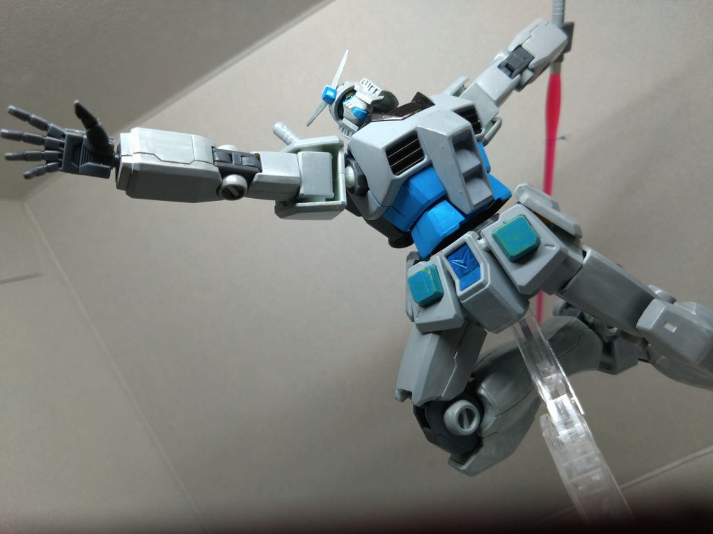 関節と武器は塗装してないのでいつかそこを含めて全塗装をしたい…ﾅ