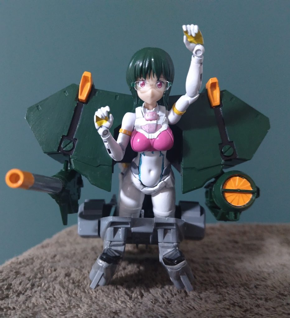 今回これがやりたかったから作りました「これガンプラか？」と聞かれたらビルドシリーズの【あばたーふみな】を半分くらい使ってるのでほぼガンプラ、割合的に四捨五入したらガンプラです