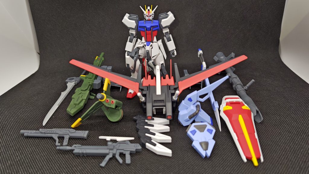 ここまでの全オプションパーツを揃えて、ウエポンロードディスプレイ風に。