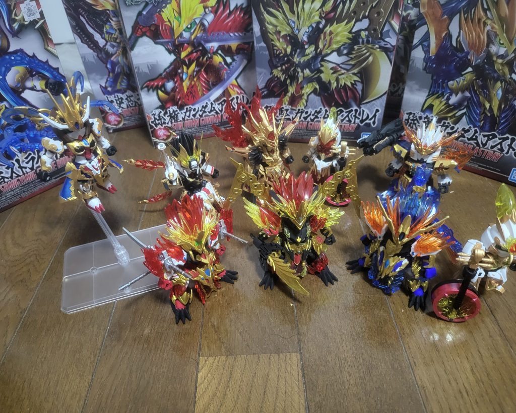 ということで全員集合※孫尚香ストライクルージュはやっぱ立たせられませんでした(zaku-kao4)